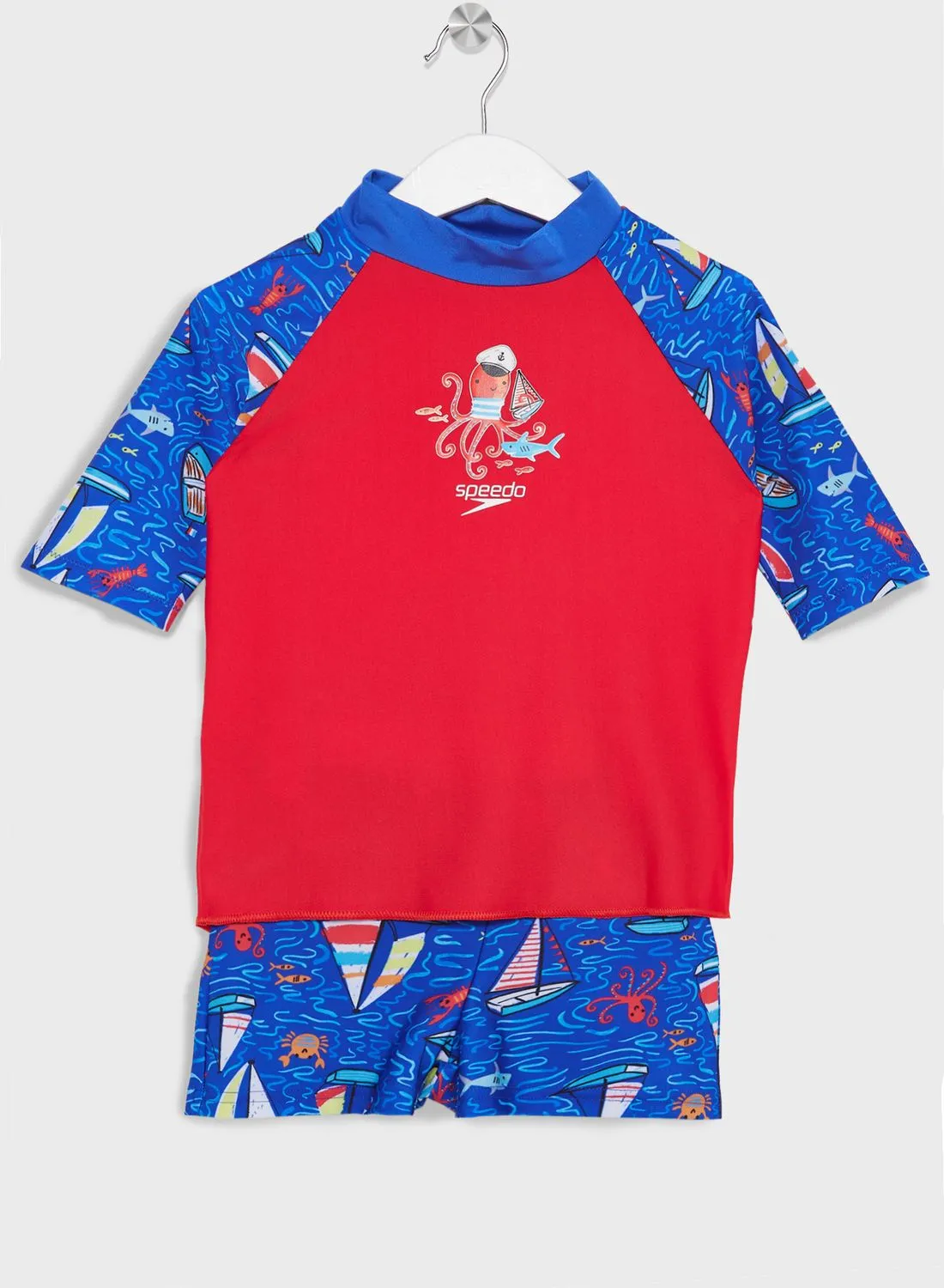 speedo Kids Digital Rash Top Set