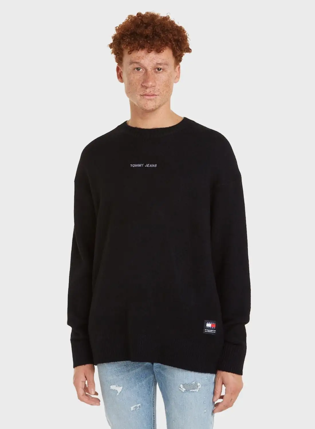 TOMMY JEANS Logo Crew Neck Sweater