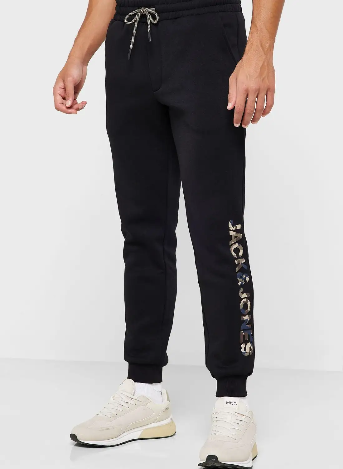 JACK & JONES Logo Drawstring Sweatpants