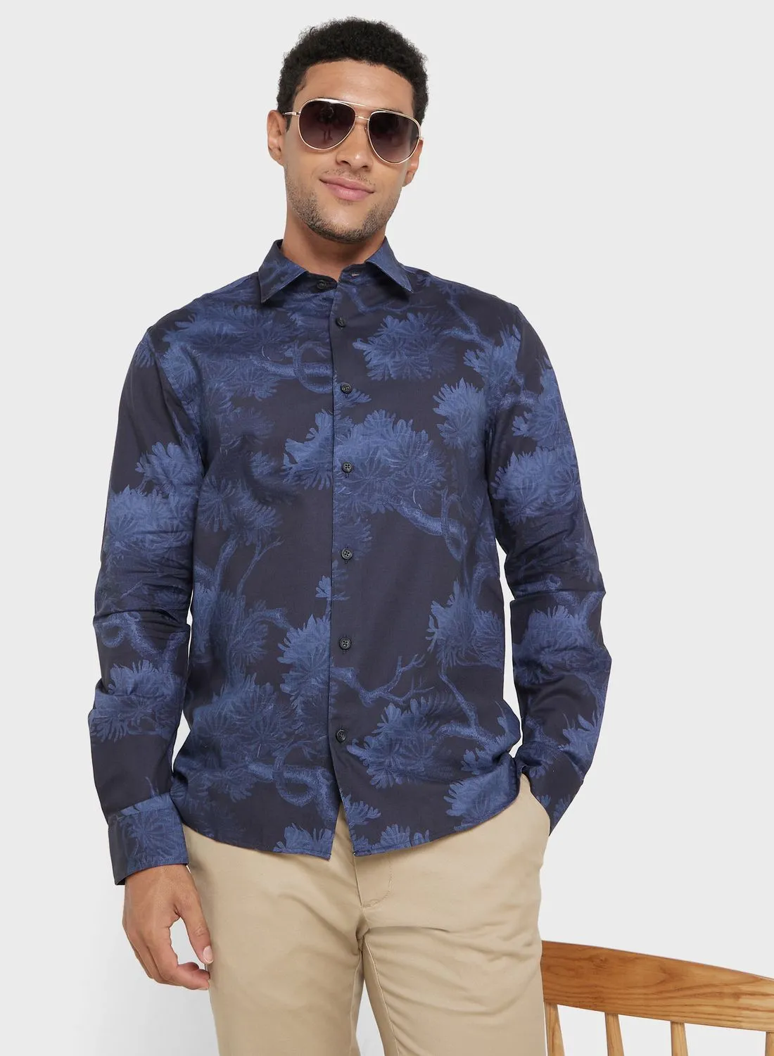 Ted Baker Casual Print Regular Fit Shirt