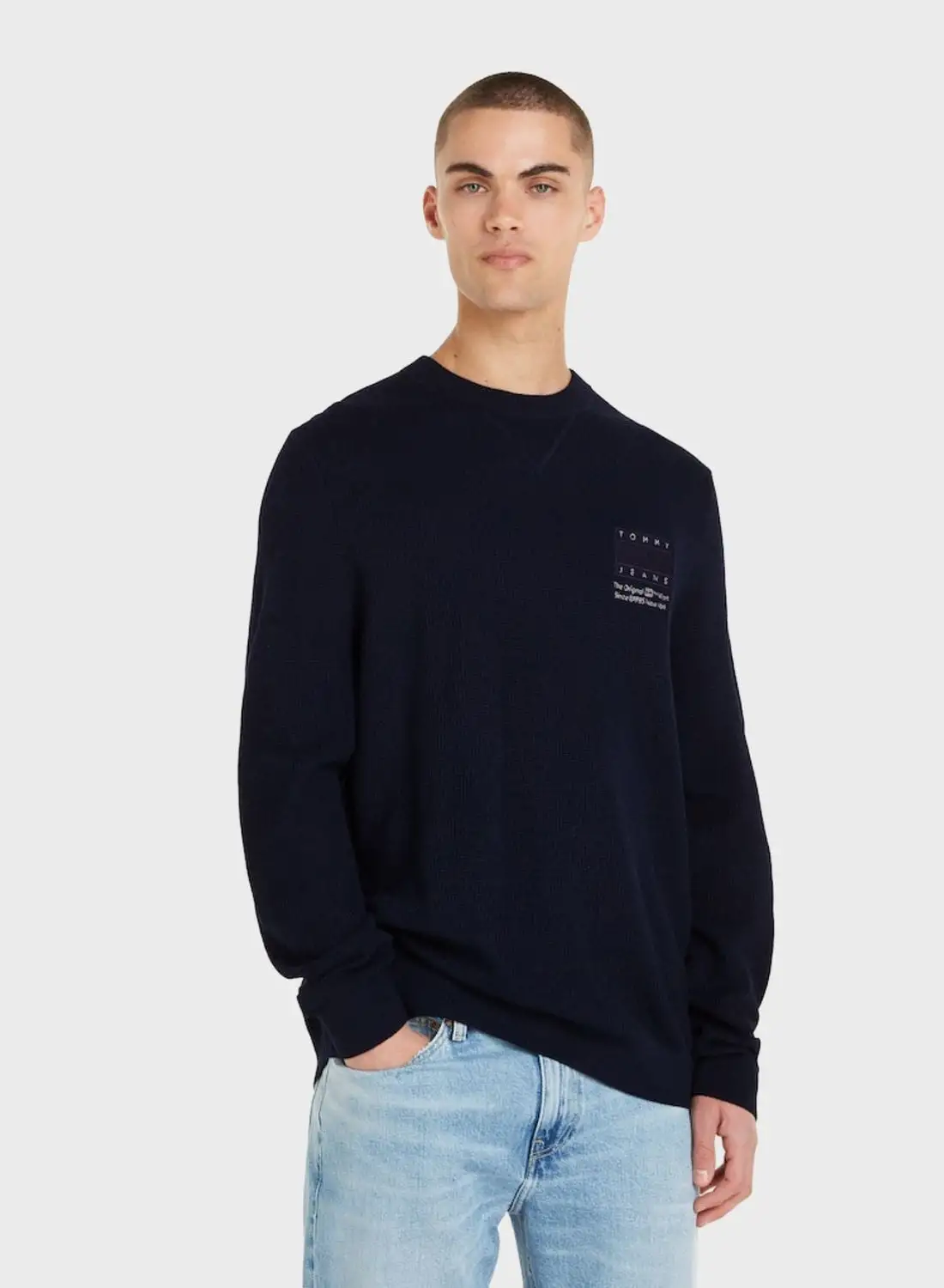 TOMMY JEANS Logo Crew Neck Sweater