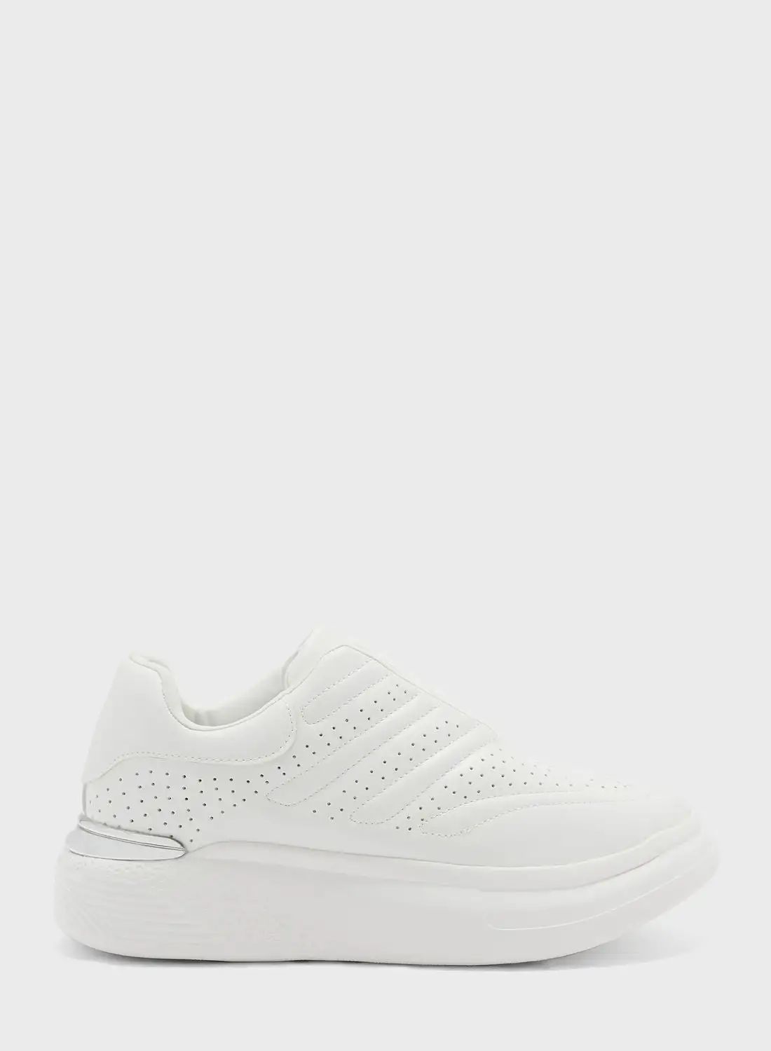 Ginger Sole Detail Textured Tonal Sneaker