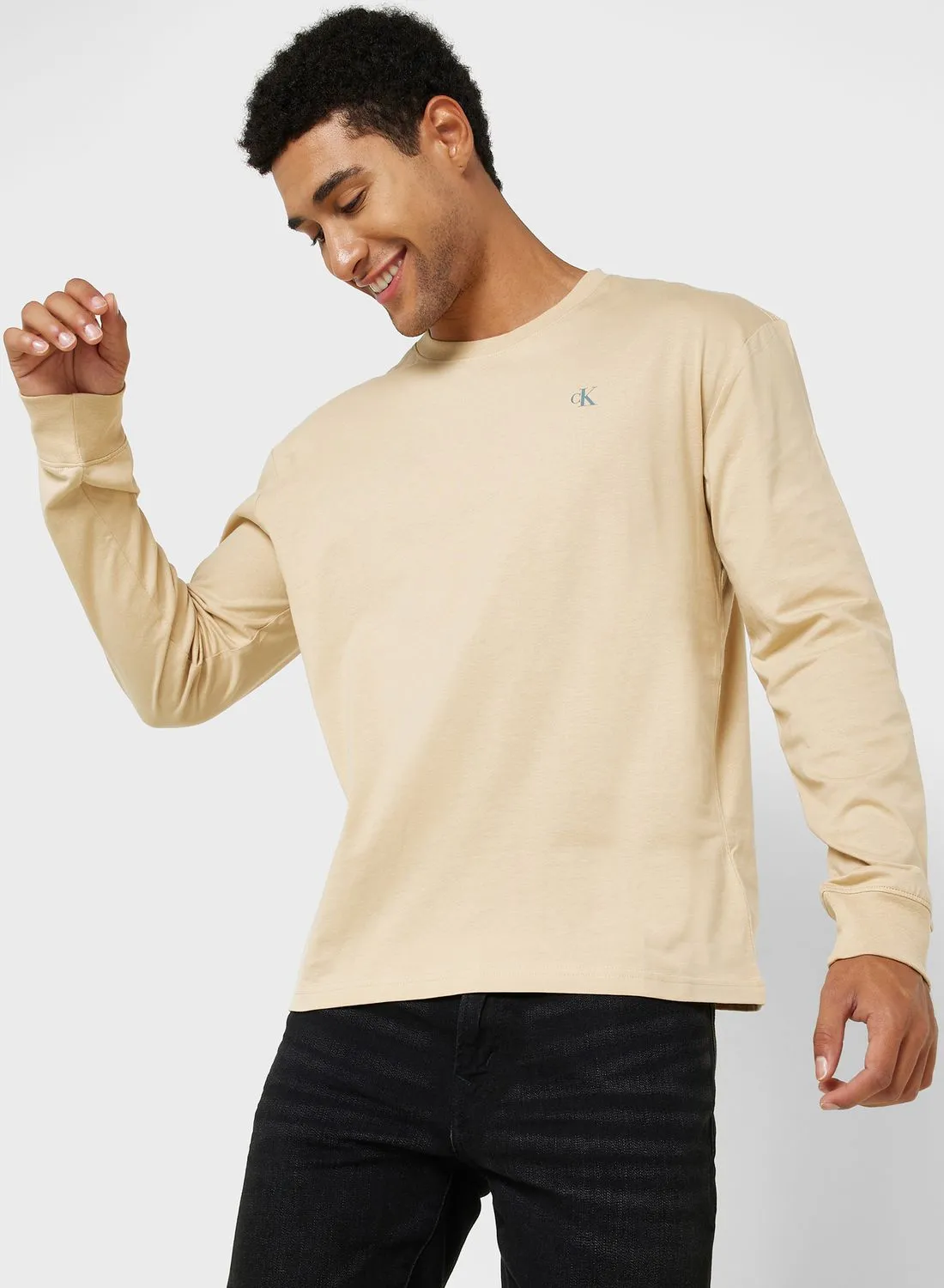 Calvin Klein Jeans Monogram Crew Neck T-Shirt