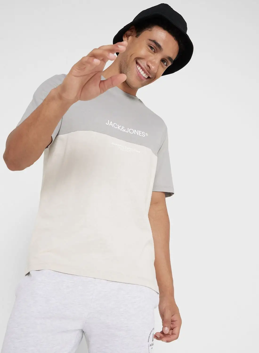 JACK & JONES Colour Block Crew Neck T-Shirt