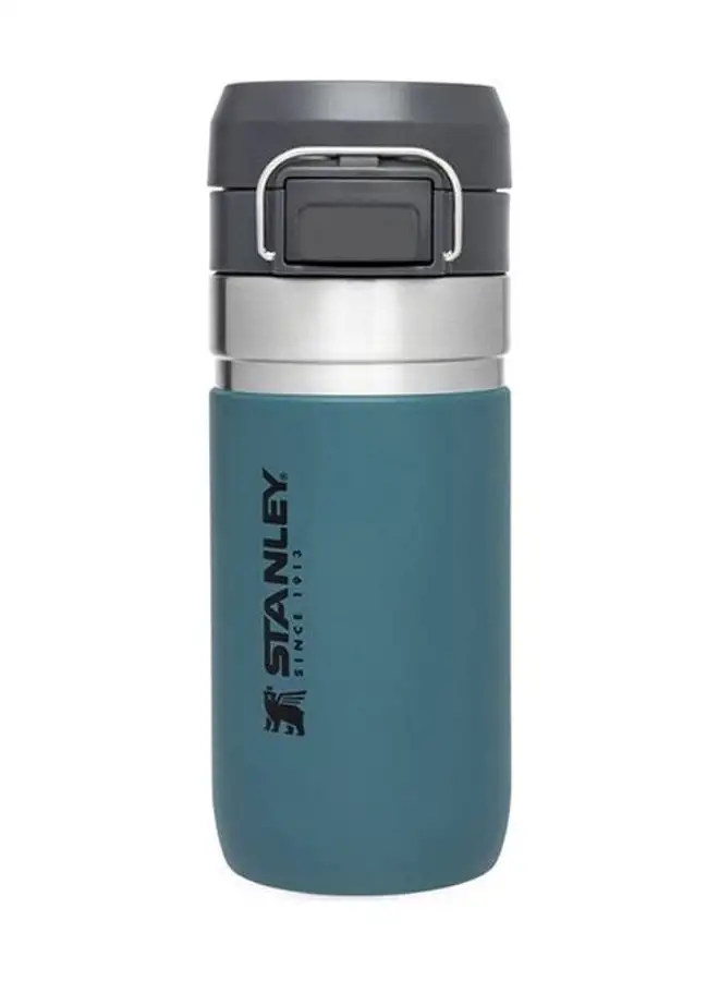 Stanley Quick Flip Water Bottle .47L / 16OZ Lagoon – Leakproof | Stainless Steel Water Bottle | Push Button Locking Lid | BPA FREE | Cup Holder Compatible | Dishwasher safe | Lifetime Warranty