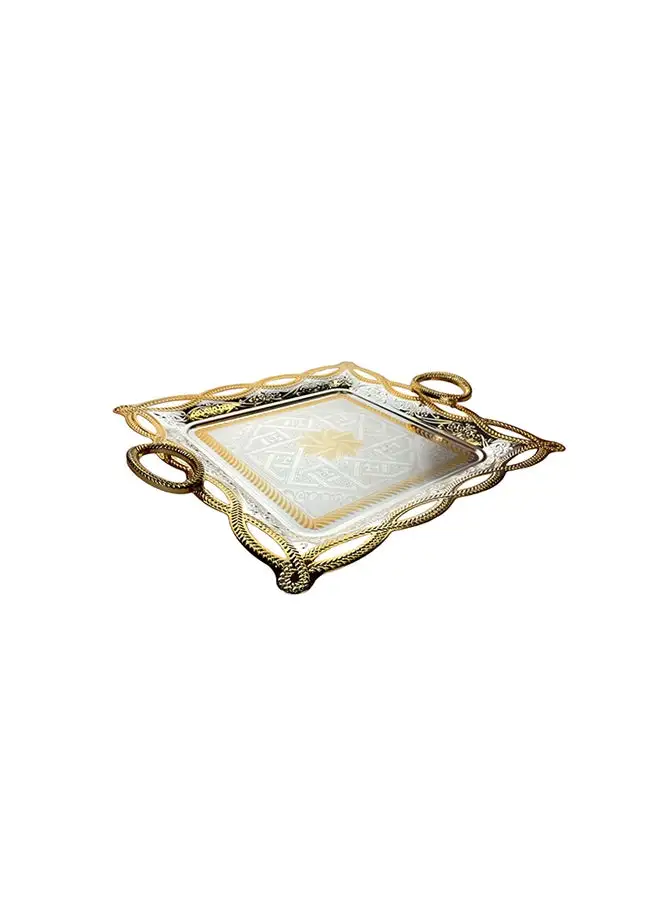 ZOLTEN Silverplated Medium Size Square Tray