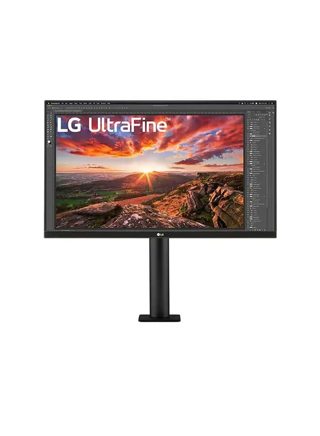 Lg 27 inch Ultrafine Monitor UHD (3840 x 2160) IPS Display, sRGB 99% Color Gamut, VESA DisplayHDR 400, USB Type-C, Ergo Stand - 27UN880-B Black