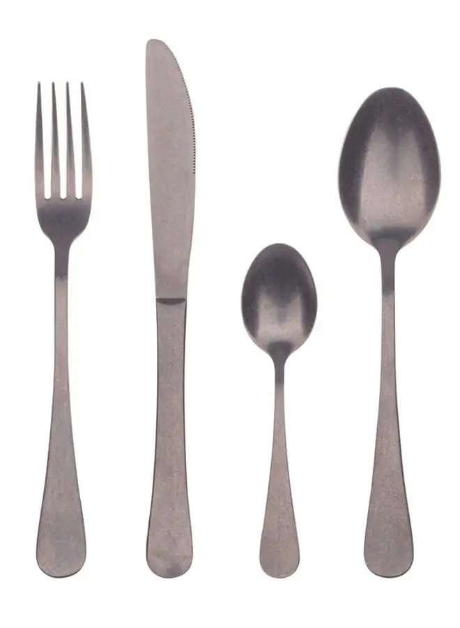 BERGNER 24-Piece Munich Stone Polished Stainless Steel Cutlery Set