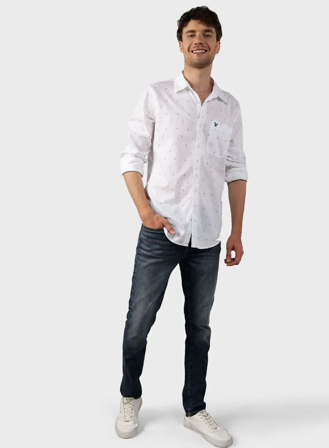 American Eagle Printed Slim Fit Shirt