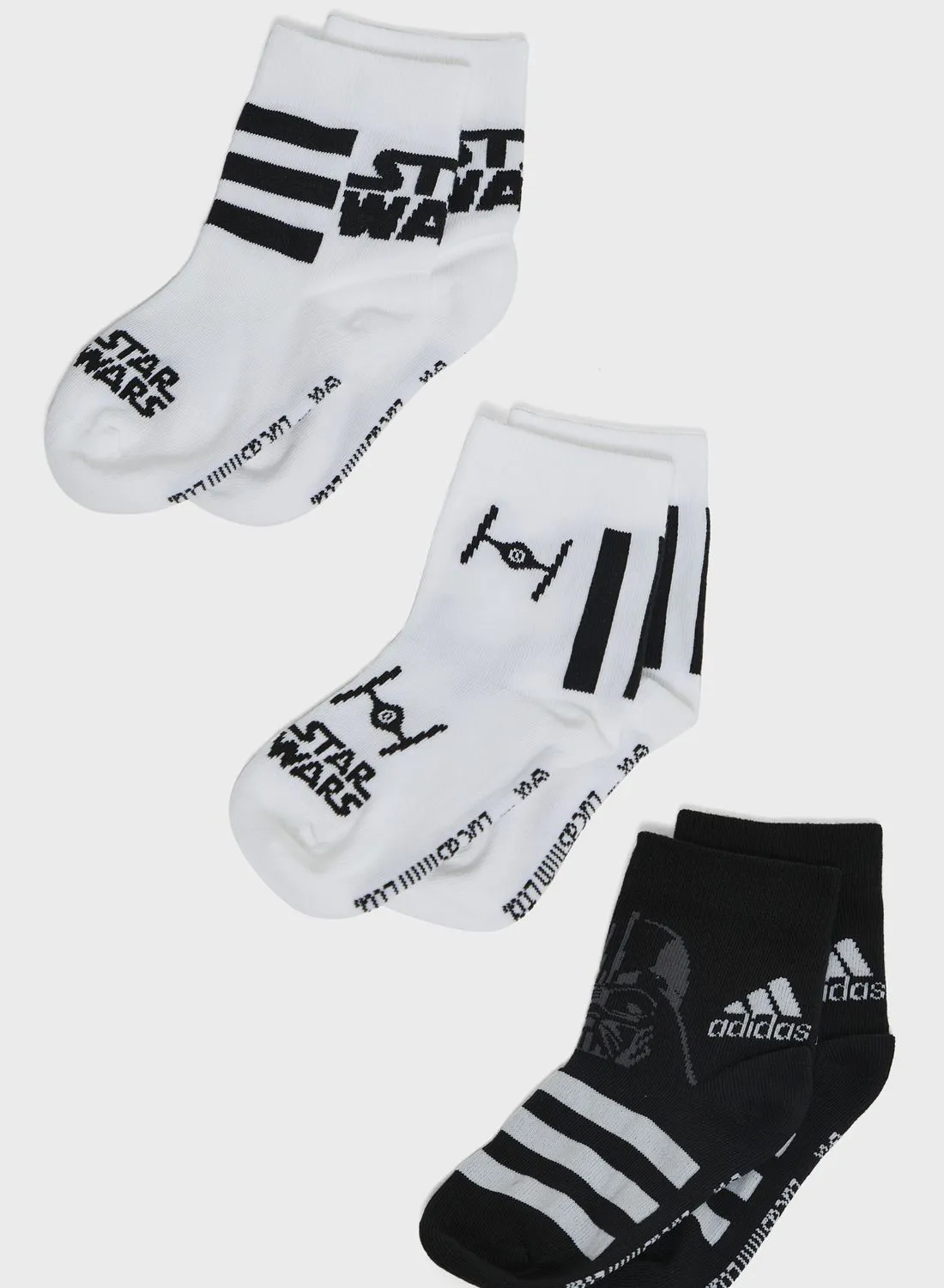 Adidas 3 Pack Crew Socks