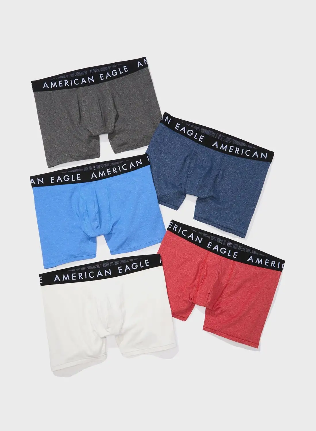 American Eagle 5 Pack Logo Band Trunks