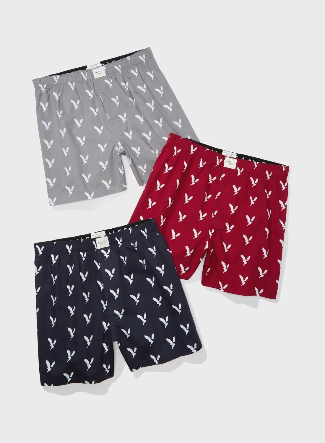 American Eagle 3 Pack Logo Trunks