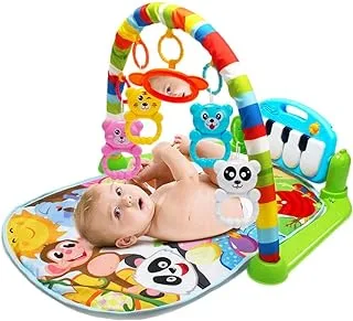 Dumcum Kick&Play Piano Gym, Baby Infant Newborn Early Education Fitness Gym Floor Mat with Warm Light Music Activity Toys,Suitabel for 0-36 Months Age.