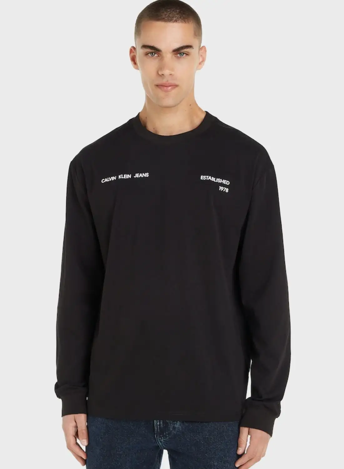 Calvin Klein Jeans Logo Crew Neck Sweatshirt