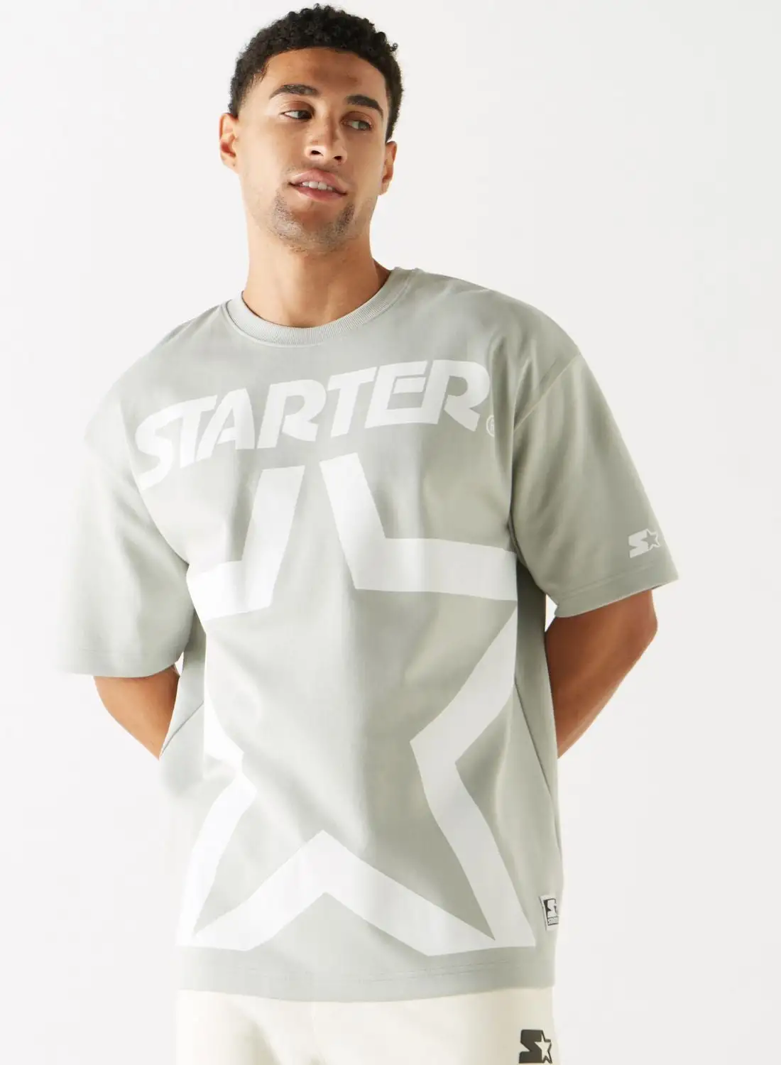 STARTER Logo Print Crew Neck T-Shirt