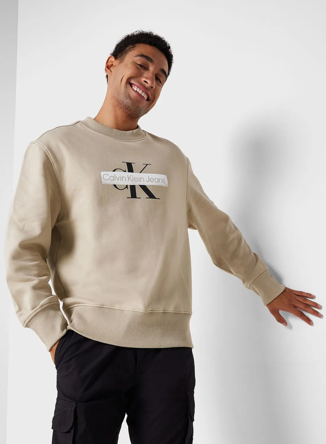 Calvin Klein Jeans Logo Crew Neck Sweatshirt