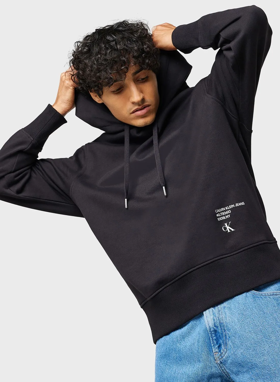 Calvin Klein Jeans Stacked Modern Metals Hoodie