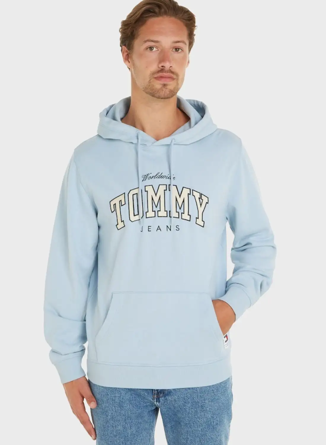 TOMMY JEANS Logo Print Hoodie