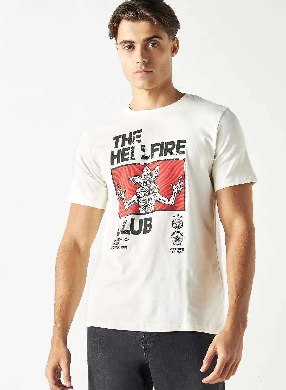 SP Characters Hell Fire Club Graphic Print T-Shirt