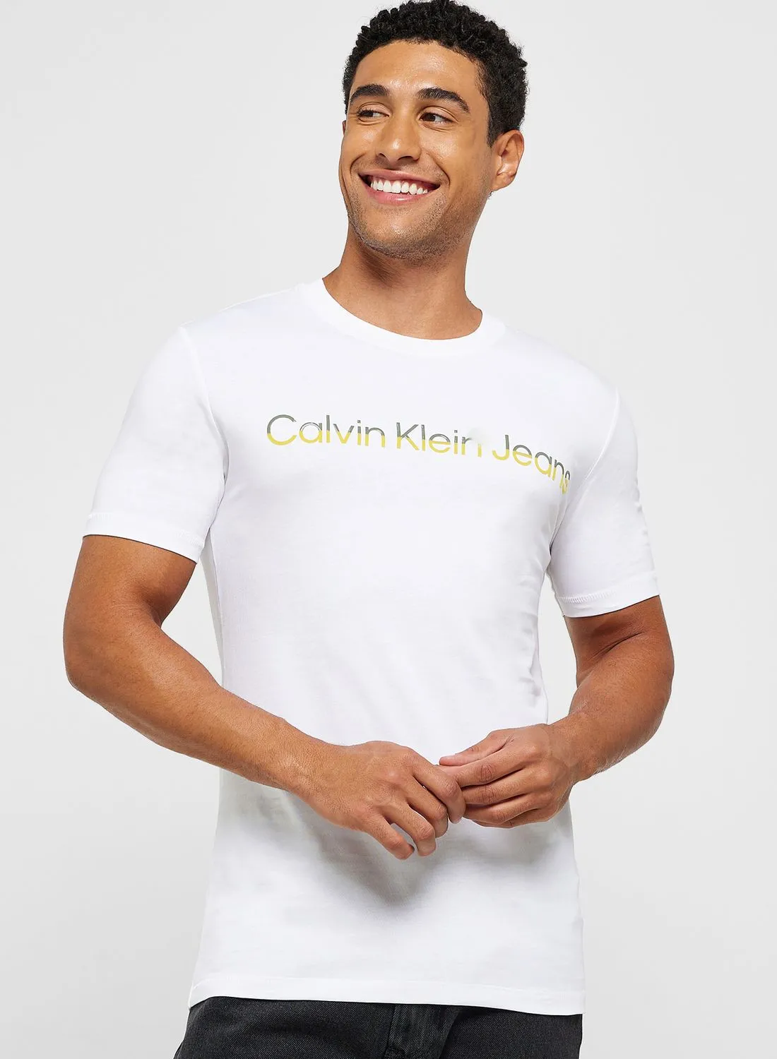 Calvin Klein Jeans Logo Crew Neck T-Shirt