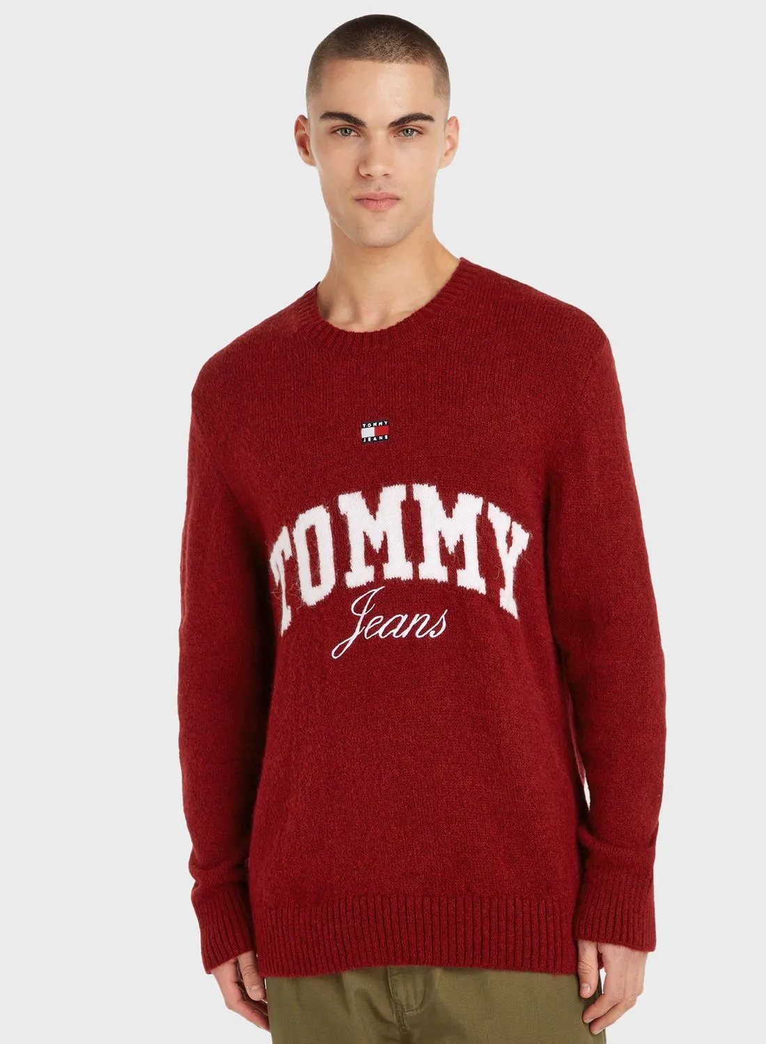 TOMMY JEANS Graphic Knitted Sweater