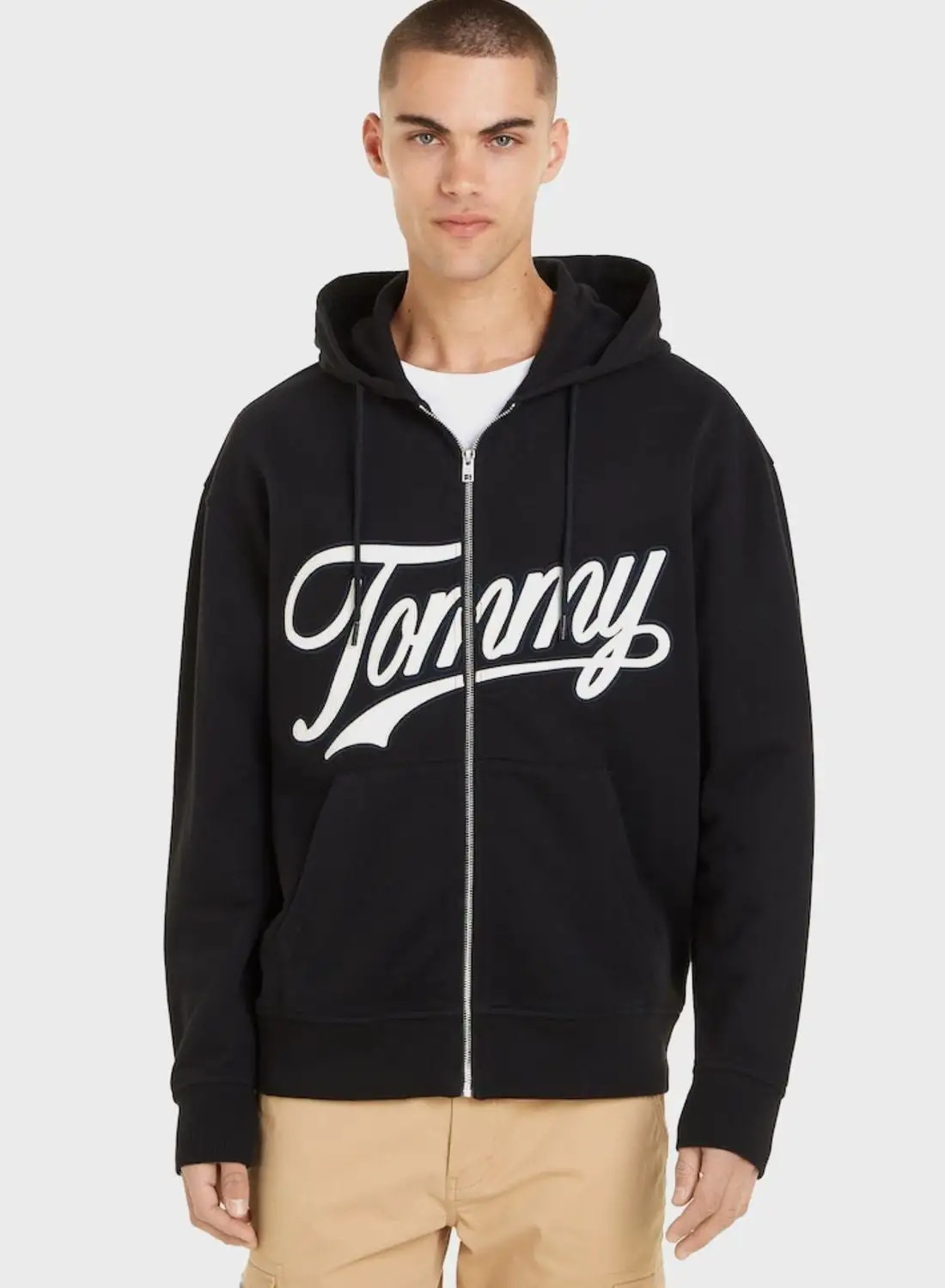 TOMMY JEANS Text Print Hoodie