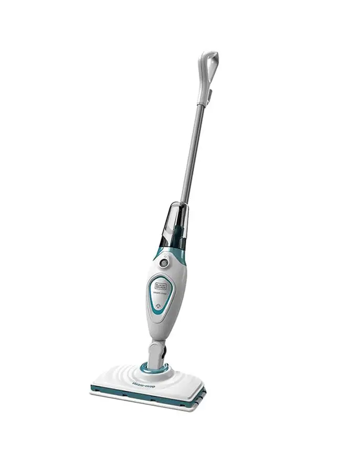 BLACK+DECKER Steam Mop with Superheated Steam, Swivel Head and Microfiber Pad 1300.0 W FSM1605-B5 Grey/White