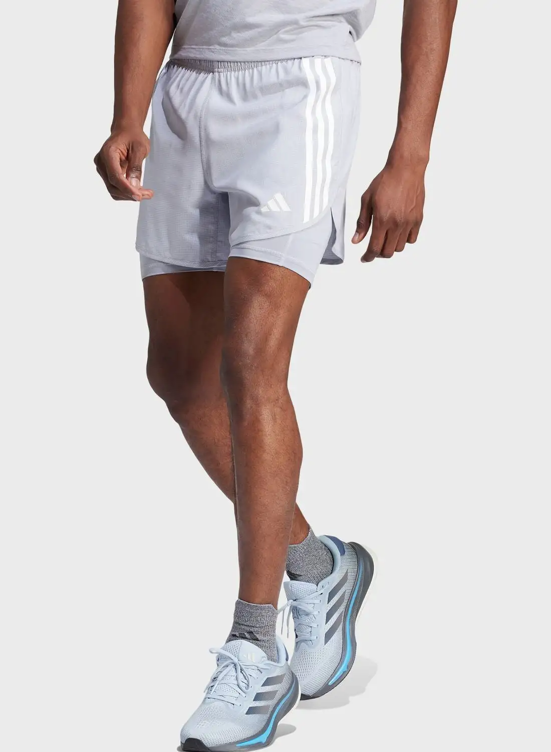 Adidas 2In1 3 Stripes Own The Run Short