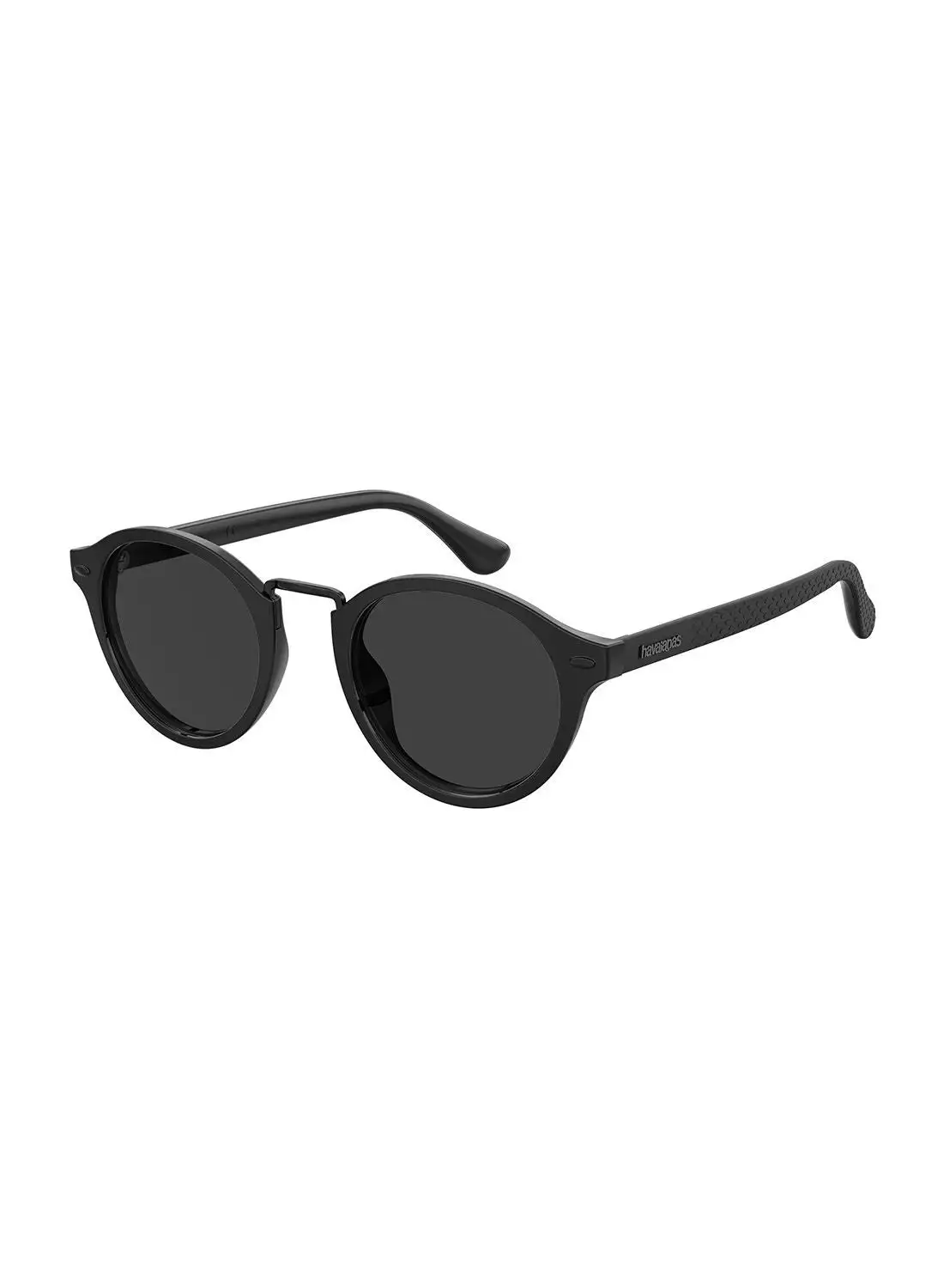 havaianas Unisex UV Protection Round Sunglasses - Itaparica Black 49 - Lens Size: 49 Mm