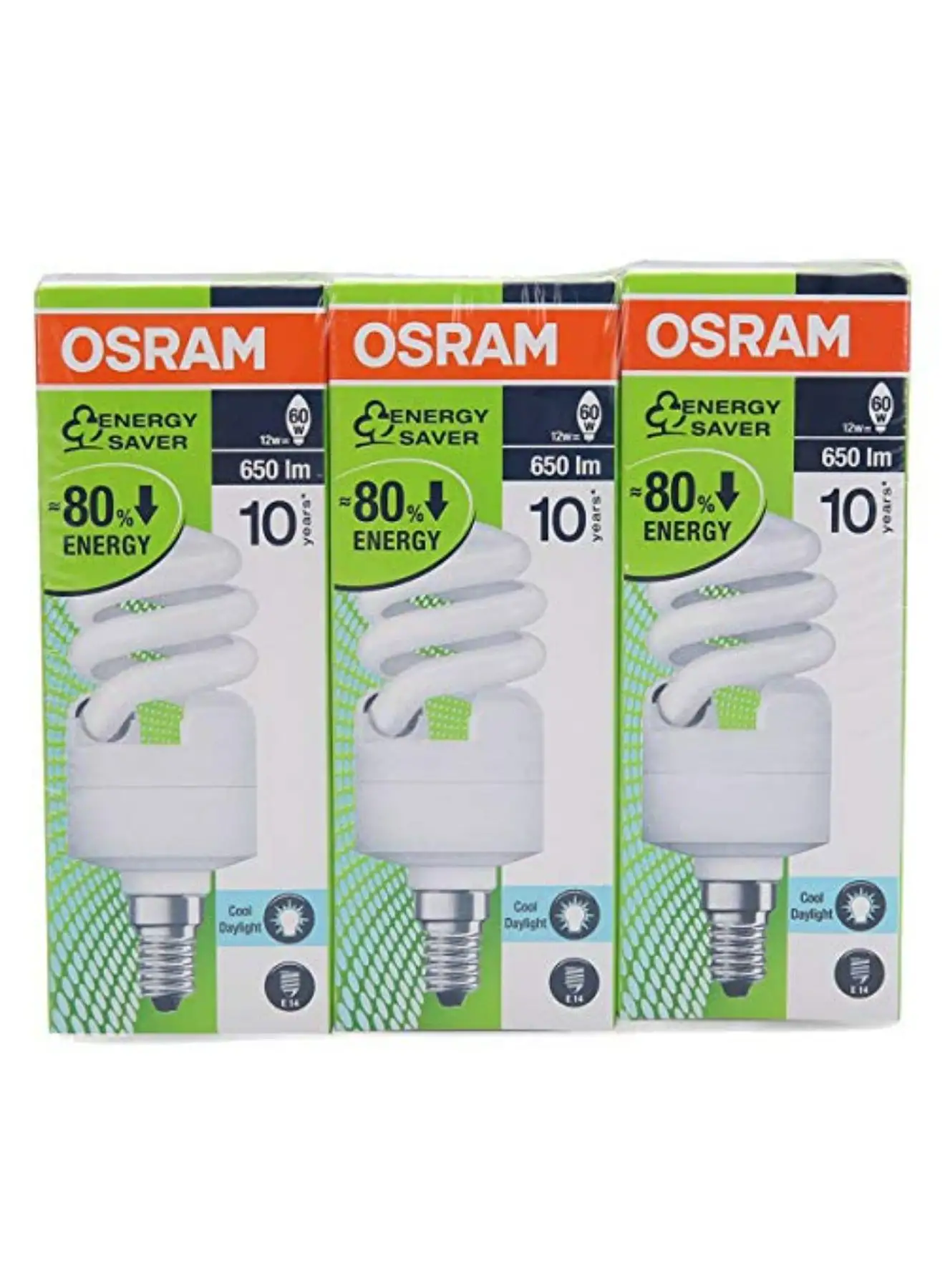 Osram Osram Mini Twist Energy Saver Bulbs (White, Pack of 3)