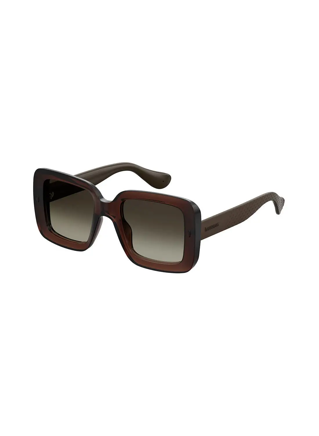 havaianas Women's UV Protection Square Sunglasses - Geriba Brown 53 - Lens Size: 53 Mm