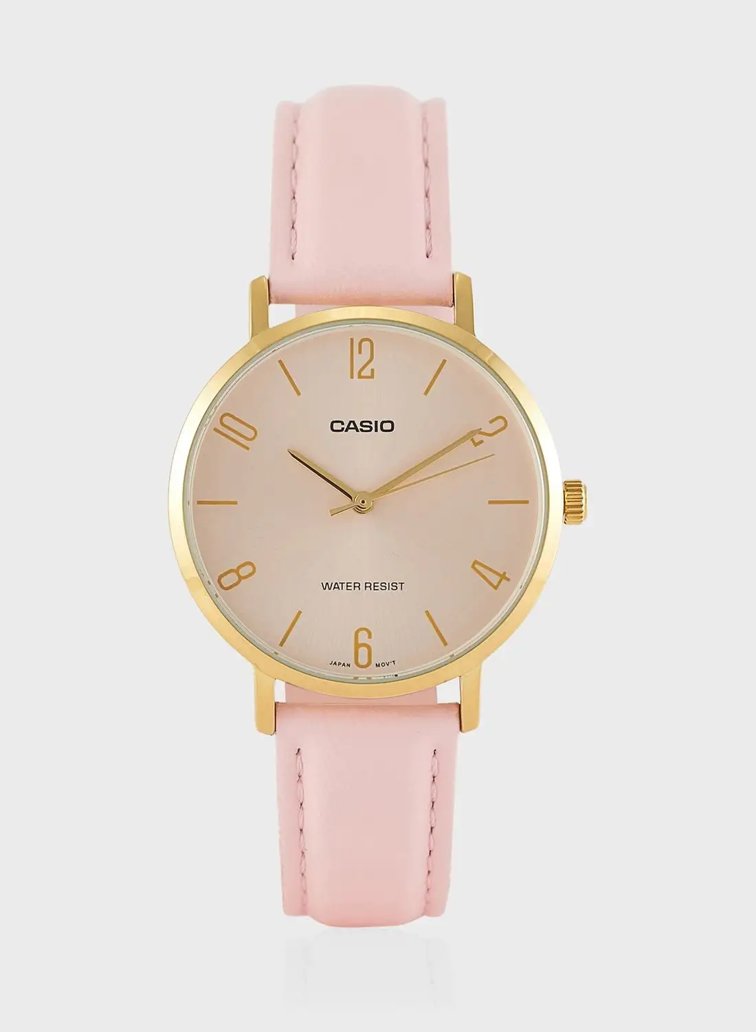 CASIO Pu Strap Analog Watch