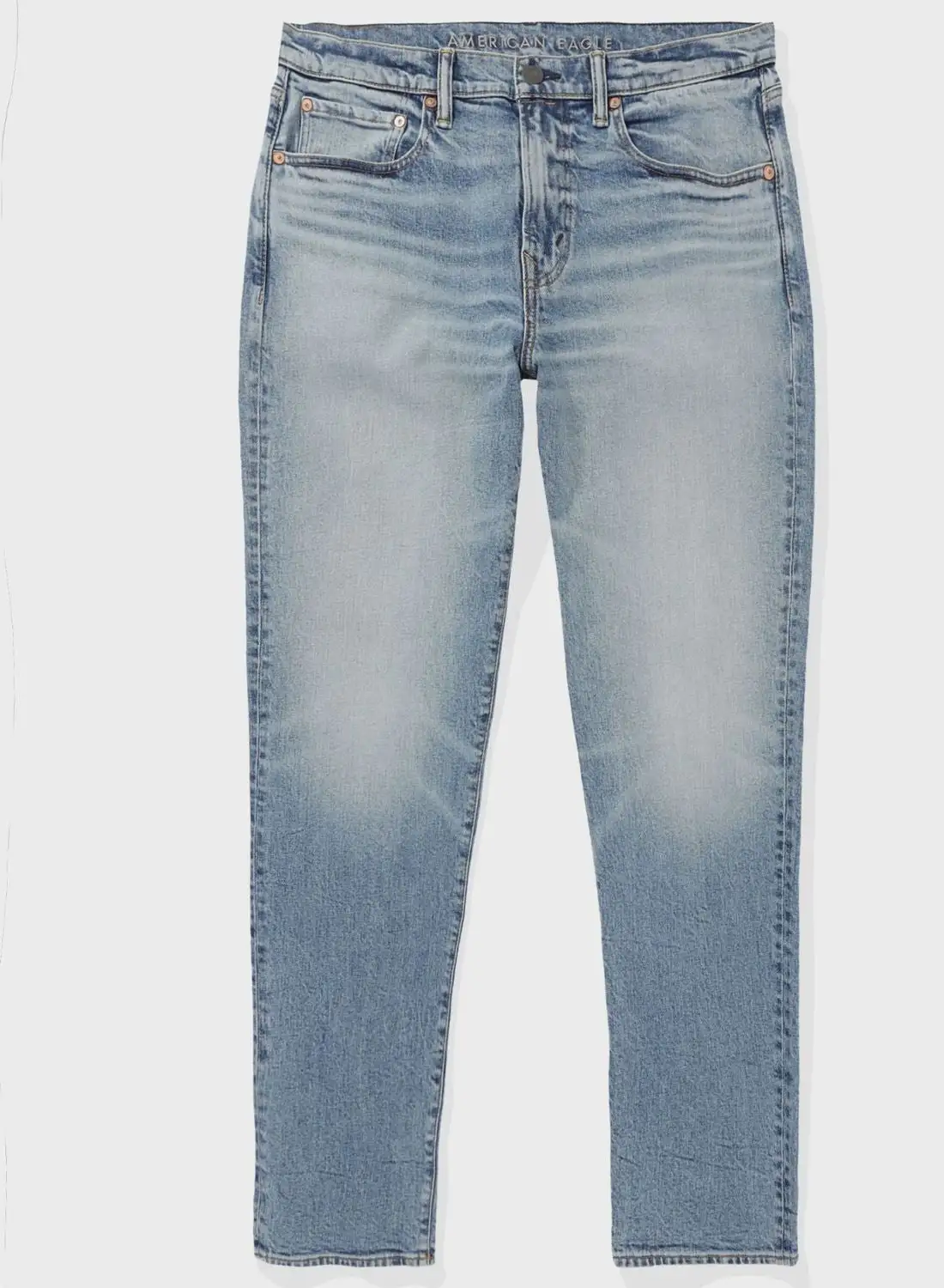 American Eagle Light Wash Straight Fit Jeans