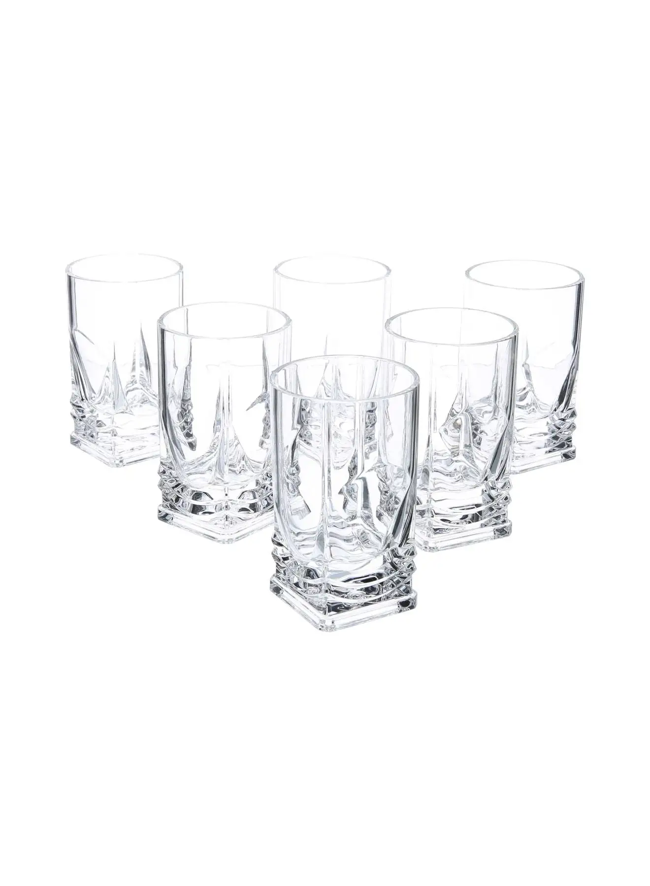 AZAD 6-Piece Tumbler Set Clear 230ml