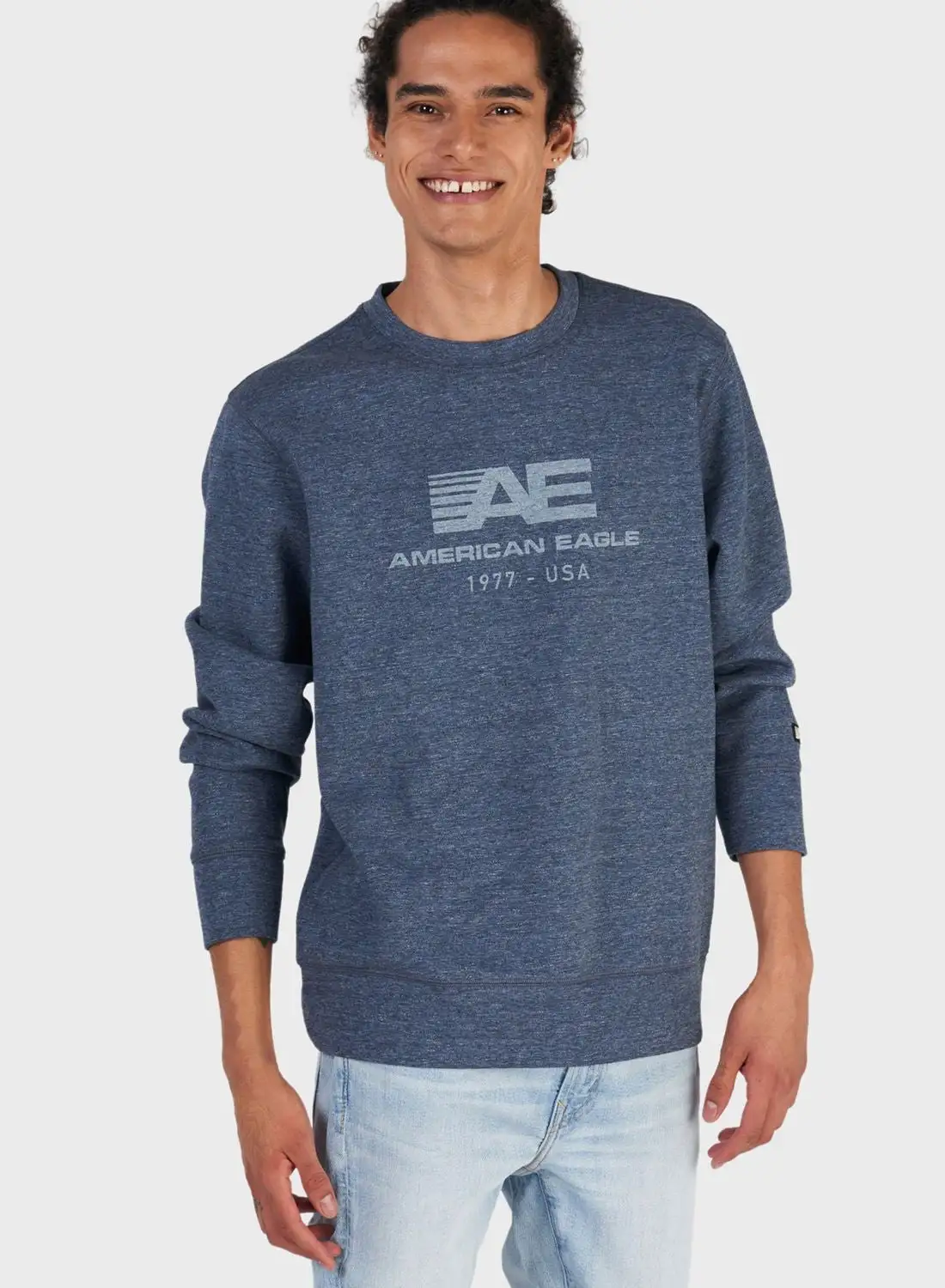 American Eagle Logo Crew Neck Sweatshirt