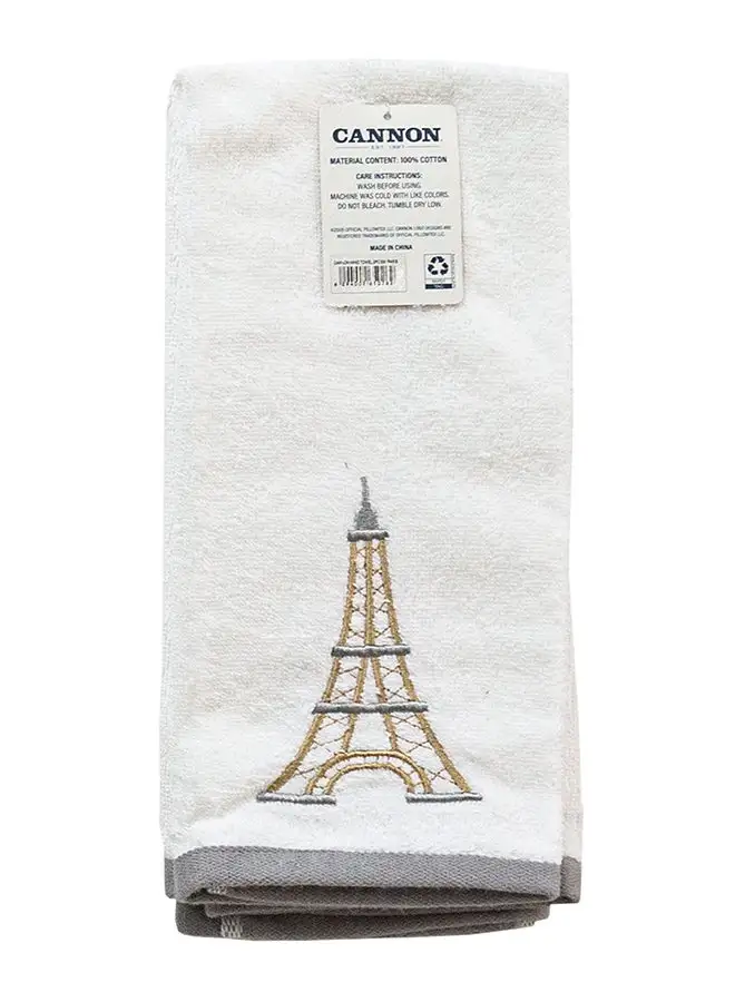 Cannon Cannon Hand Towel 2Pc Embroidered Paris