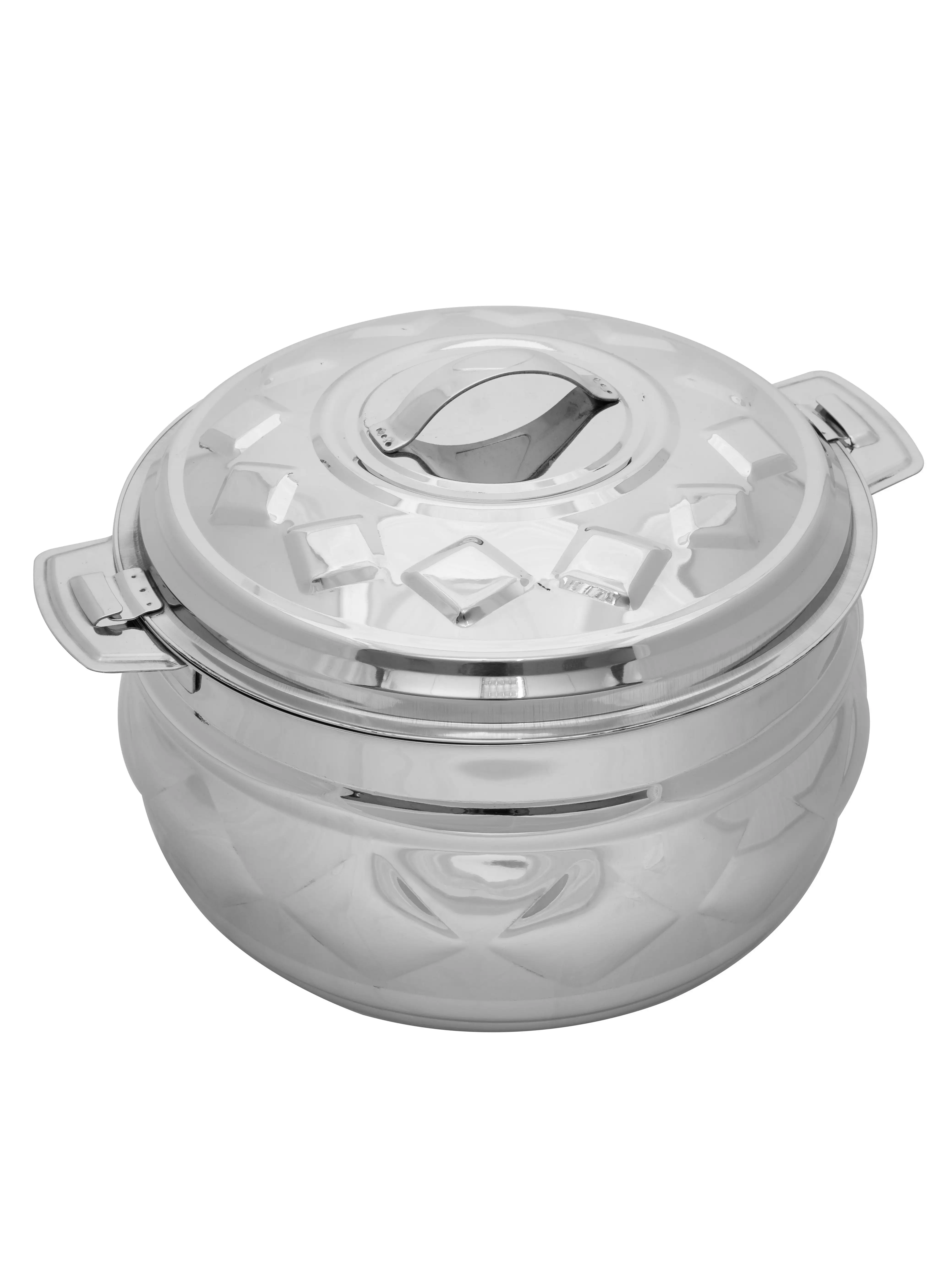 ZOLTEN Stainless Steel New Diamond Hotpot 1.5 Liters Silver Colour