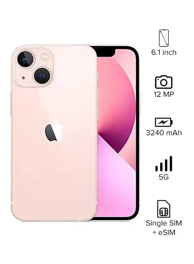 Apple iPhone 13 256GB Pink 5G With FaceTime - UAE Version