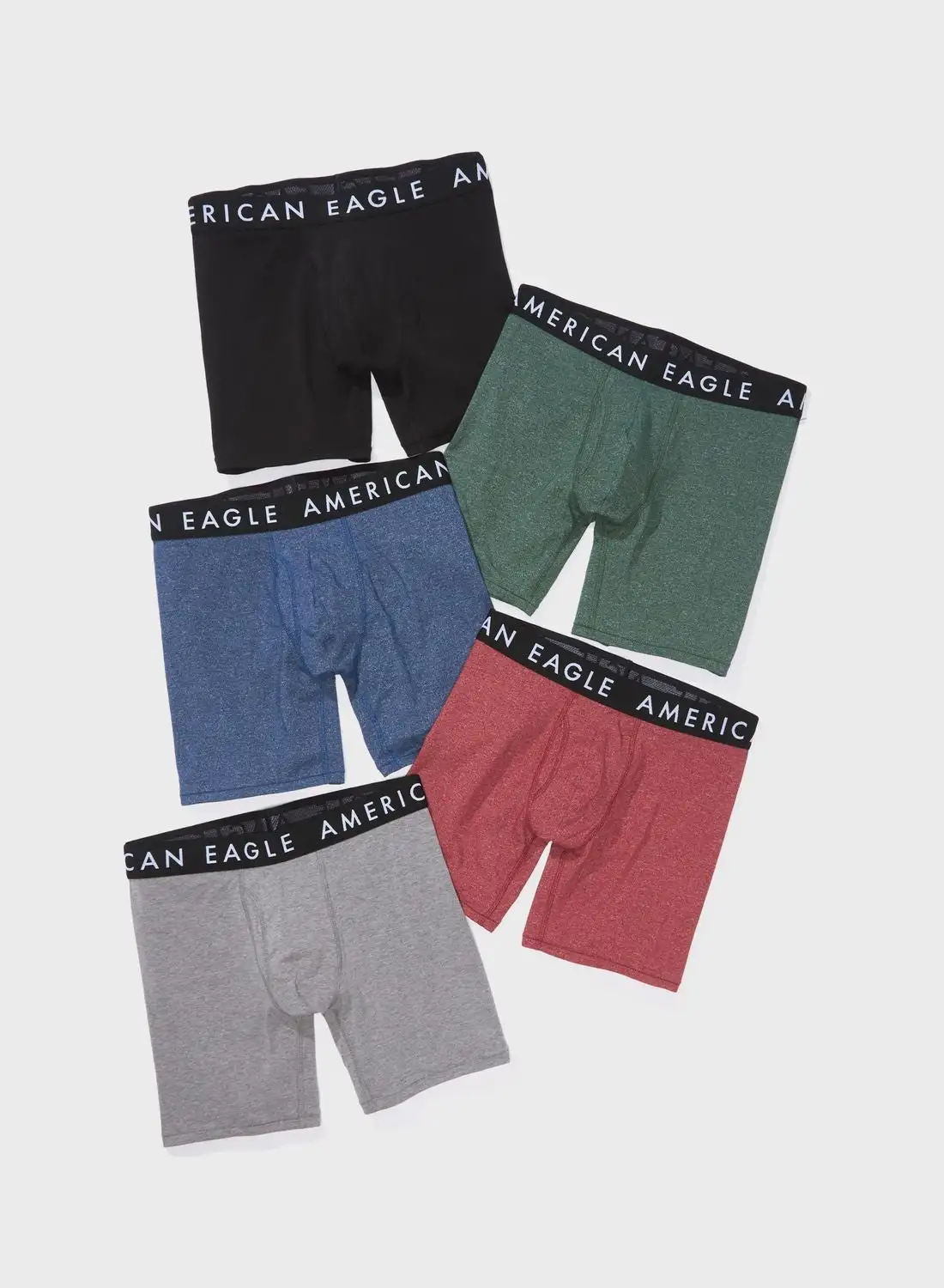 American Eagle 5 Pack Logo Band Trunks