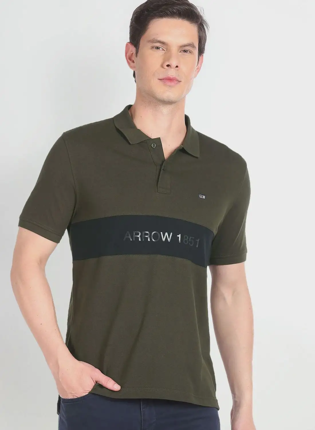 Arrow Logo Regular Fit Polo