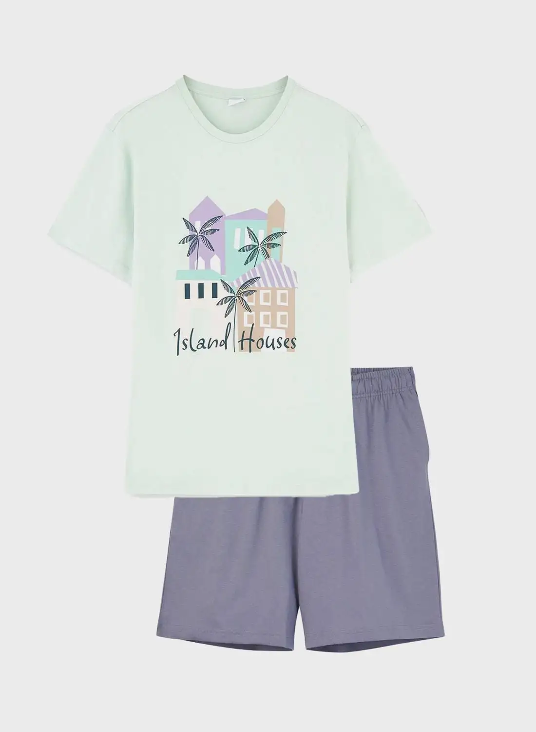 dagi Nightwear T-Shirt & Short Set