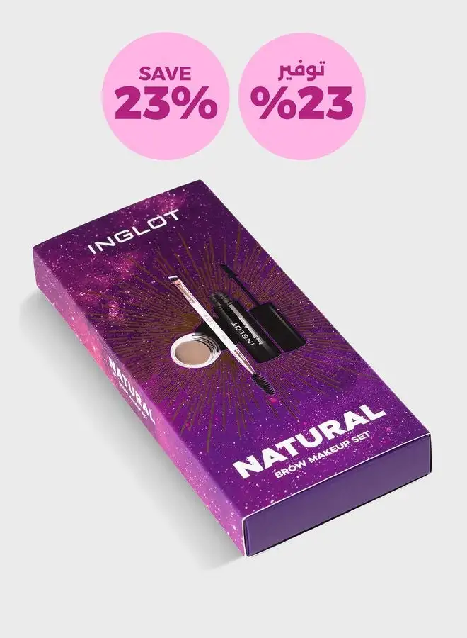 Inglot Natural Brow Makeup Set, Savings 23%