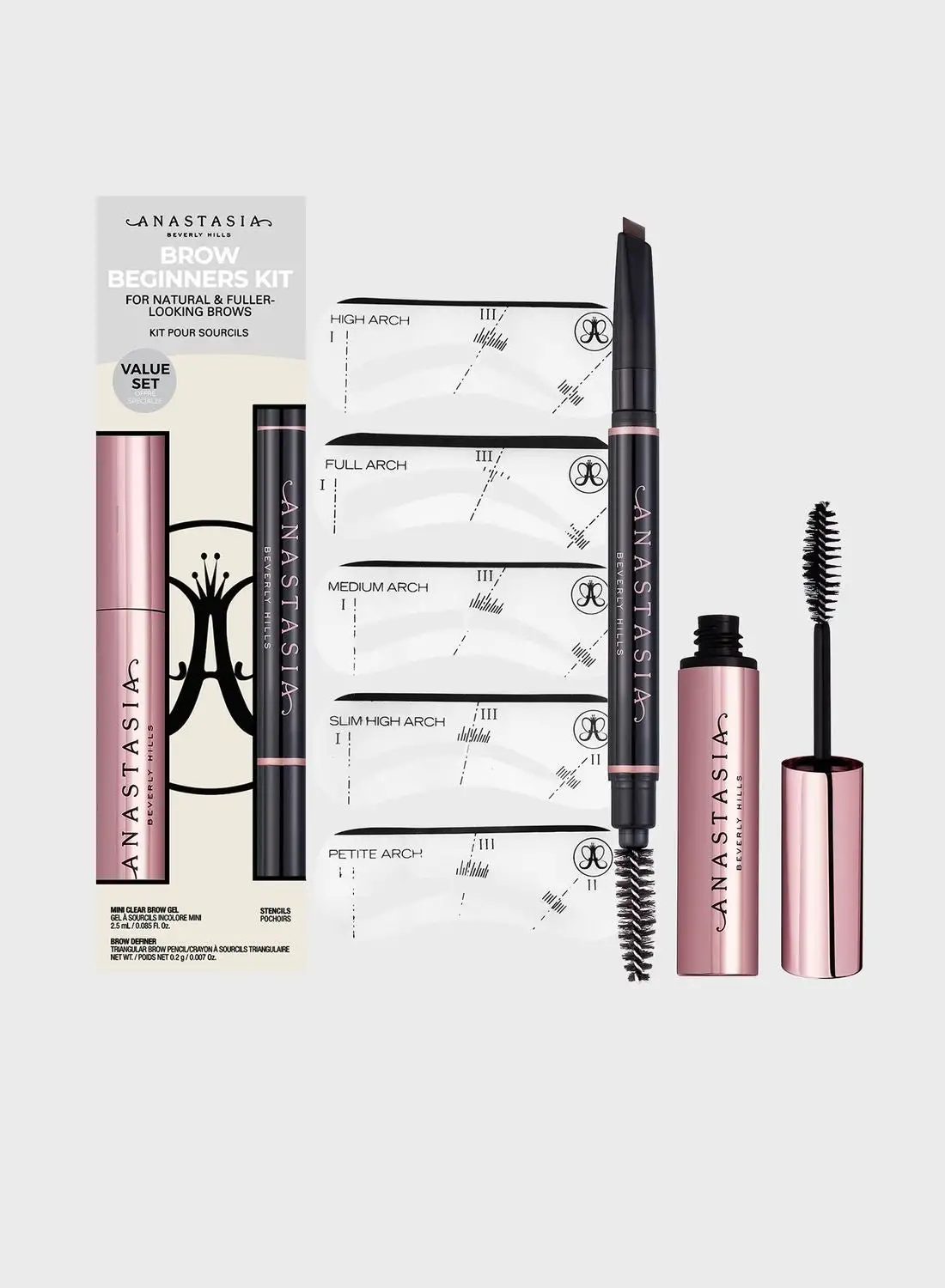 ANASTASIA BEVERLY HILLS Brow Beginners Kit - Soft Brown