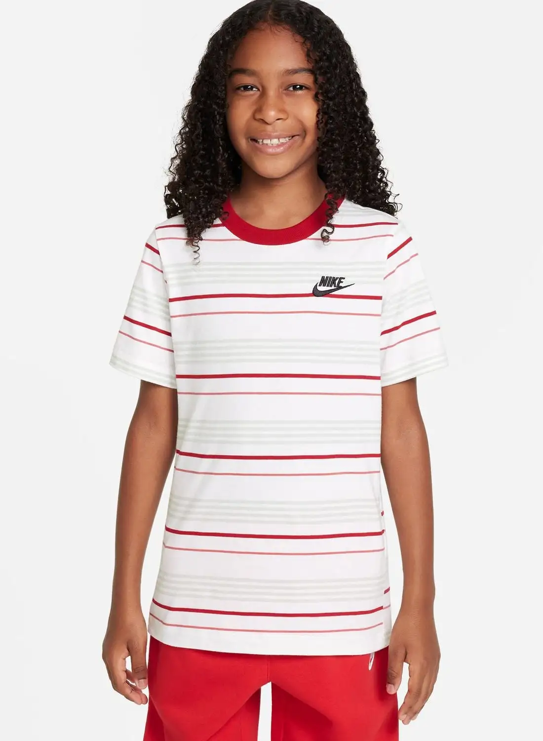 Nike Youth Nsw T-Shirt Club Stripe