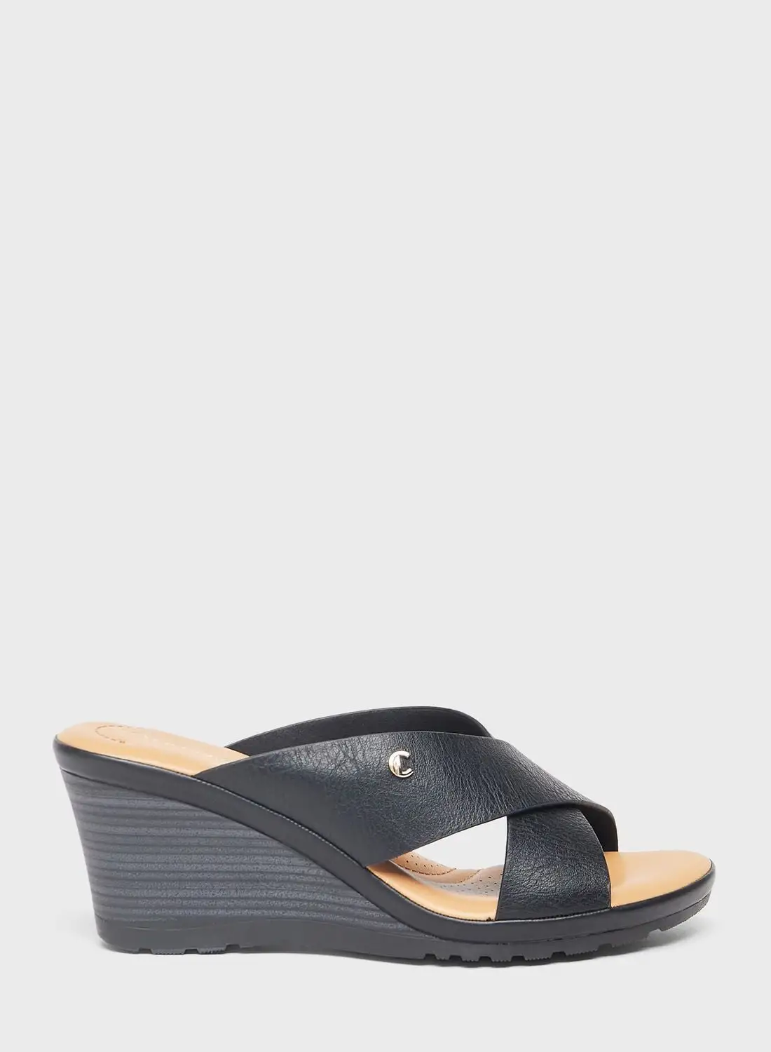 Le Confort Multi Strap Wedge Sandals