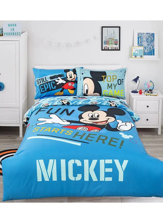 Disney MICROFIBER COMFORTER SINGLE 3PC PANEL MICKEY D