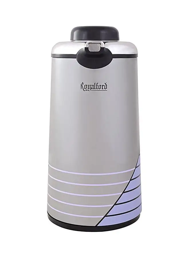 Royalford Stainless Steel Vacuum Flask Grey/Black/Purple 1.3Liters