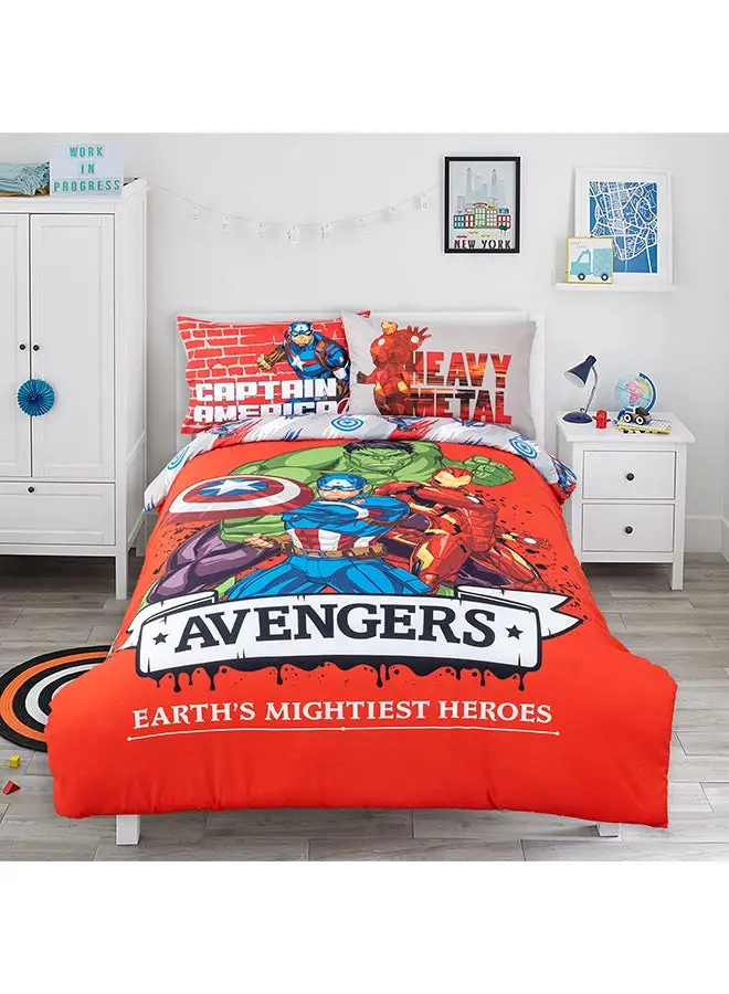 Disney MICROFIBER COMFORTER SINGLE 3PC PANEL AVENGERS