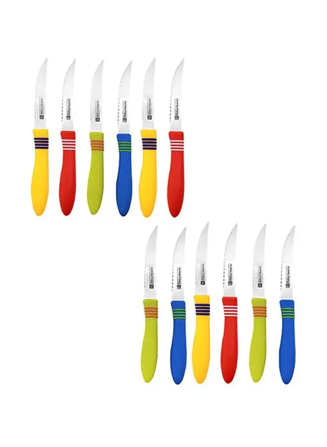 Royalford 12-Piece Fruit Knife Set Multicolour 44.5x24.9x1.8cm