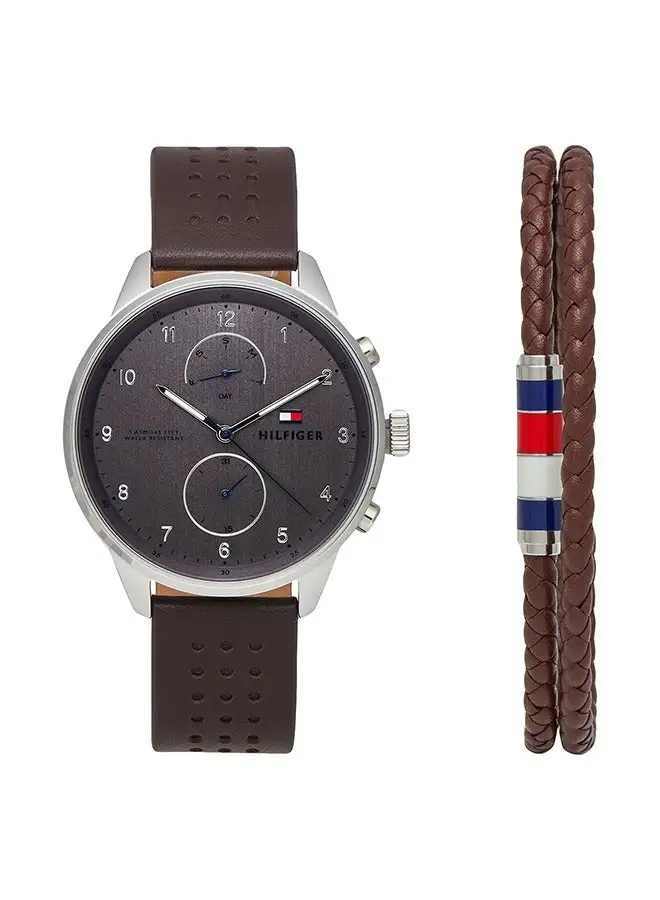 TOMMY HILFIGER Men's Leather Wrist Watch 2770047